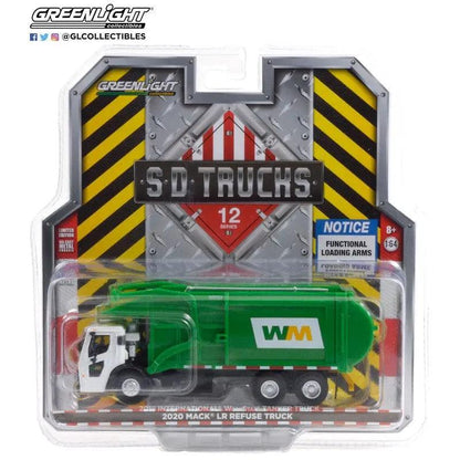GL - 1:64 scale - 2020 Mack LR Refuse Truck - Waste Management-DiecastModeler.com