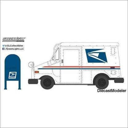 GL -1:64 USPS Postal Mail Delivery Vehicle (CASE)-DiecastModeler.com