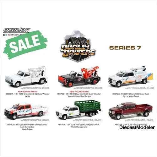GL - Dually Drivers Series 7 - 6-Piece Diecast Set (CASE)-DiecastModeler.com