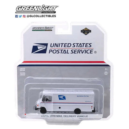 GL HD Truck Series 17 1/64 Scale Diecast USPS 2019 Package Truck (CASE/6PCS)-DiecastModeler.com