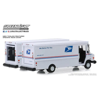 GL HD Truck Series 17 1/64 Scale Diecast USPS 2019 Package Truck (CASE/6PCS)-DiecastModeler.com