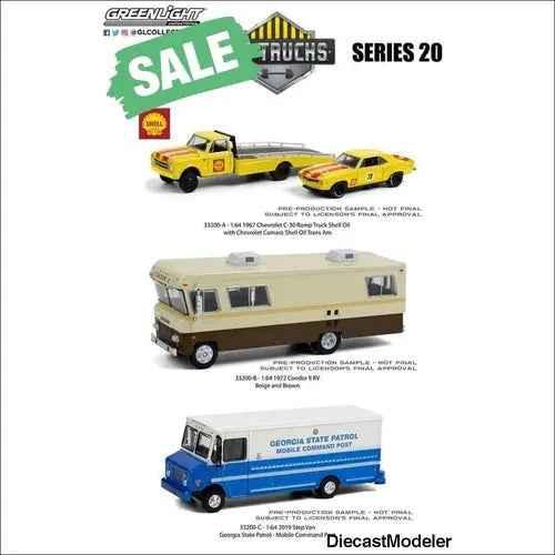 GL HD Truck Series 20 1/64 Scale Diecast HD Trucks (CASE/6PCS)-DiecastModeler.com
