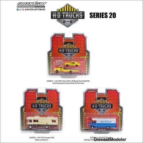 GL HD Truck Series 20 1/64 Scale Diecast HD Trucks (CASE/6PCS)-DiecastModeler.com