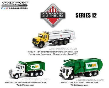 GL SD Truck Series 12 1/64 Scale Diecast Trucks (CASE/6PCS)-DiecastModeler.com