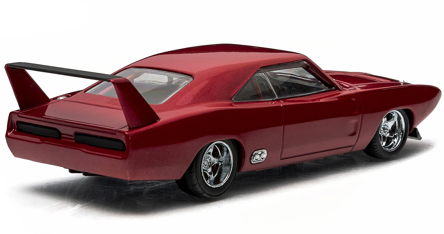 Dom's 1969 Dodge Charger Daytona Maroon "Fast and Furious 6" Movie (2013) 1/43 Diecast Model Car by Greenlight-DiecastModeler.com