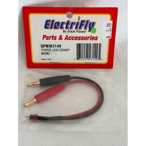 Great Planes Charge Lead Banana Plug/Micro Plug-DiecastModeler.com