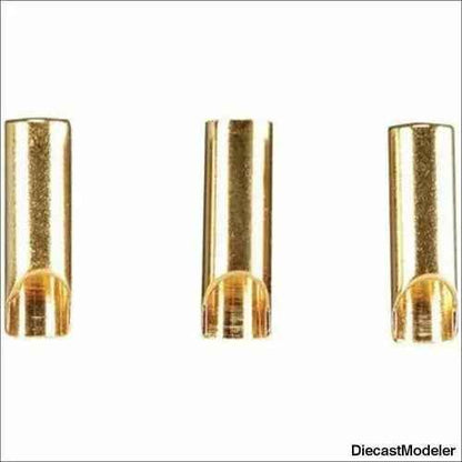 Great Planes Gold Plate Bullet Connector Fem 3.5mm (3)-DiecastModeler.com