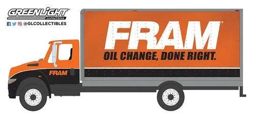 Greenlight - 1-64 HD Trucks 16 - 2013 International® Box Van FRAM Oil Filters-DiecastModeler.com