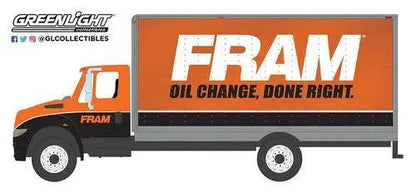 Greenlight - 1-64 HD Trucks 16 - 2013 International® Box Van FRAM Oil Filters-DiecastModeler.com