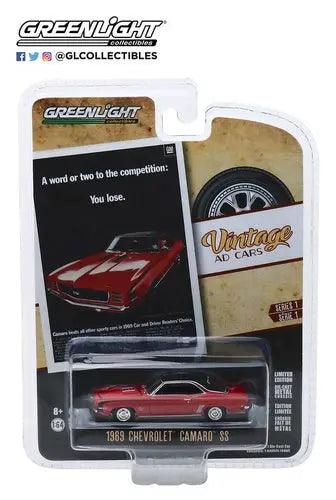 Greenlight - 1-64 Vintage Ad Cars - 1969 Chevrolet Camaro SS-DiecastModeler.com
