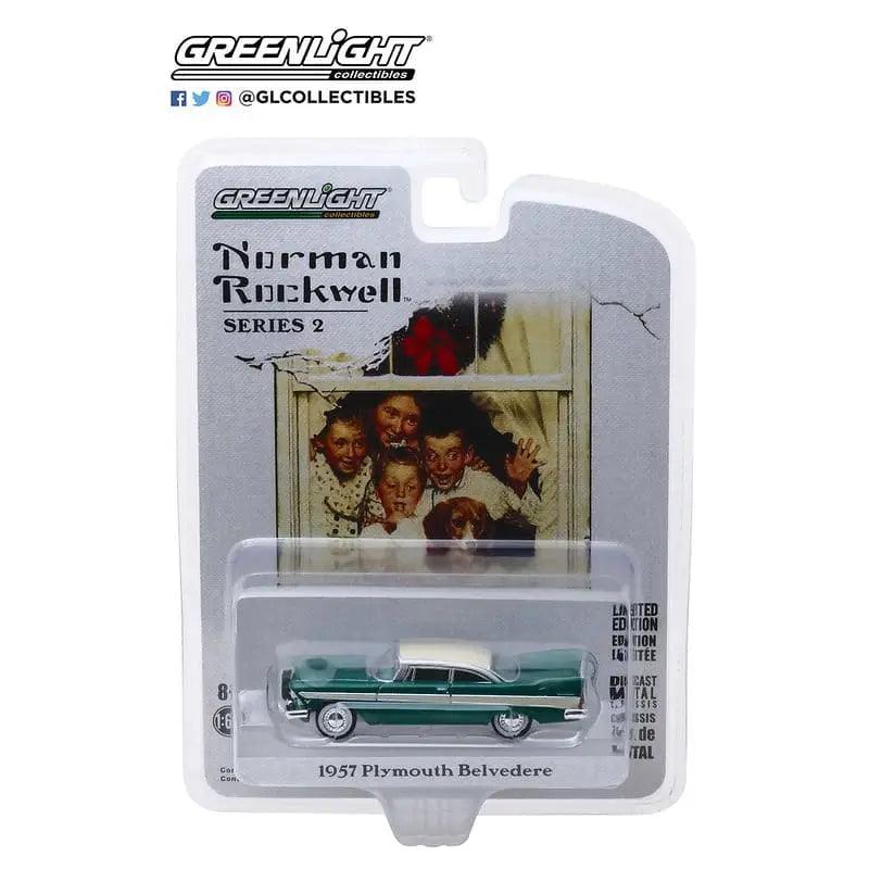 Greenlight - 1/64 Norman Rockwell 2 - 1957 Plymouth Belvedere-DiecastModeler.com
