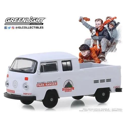 Greenlight - 1/64 Norman Rockwell 2 - 1972 VW Type 2 Double Cab Pickup-DiecastModeler.com