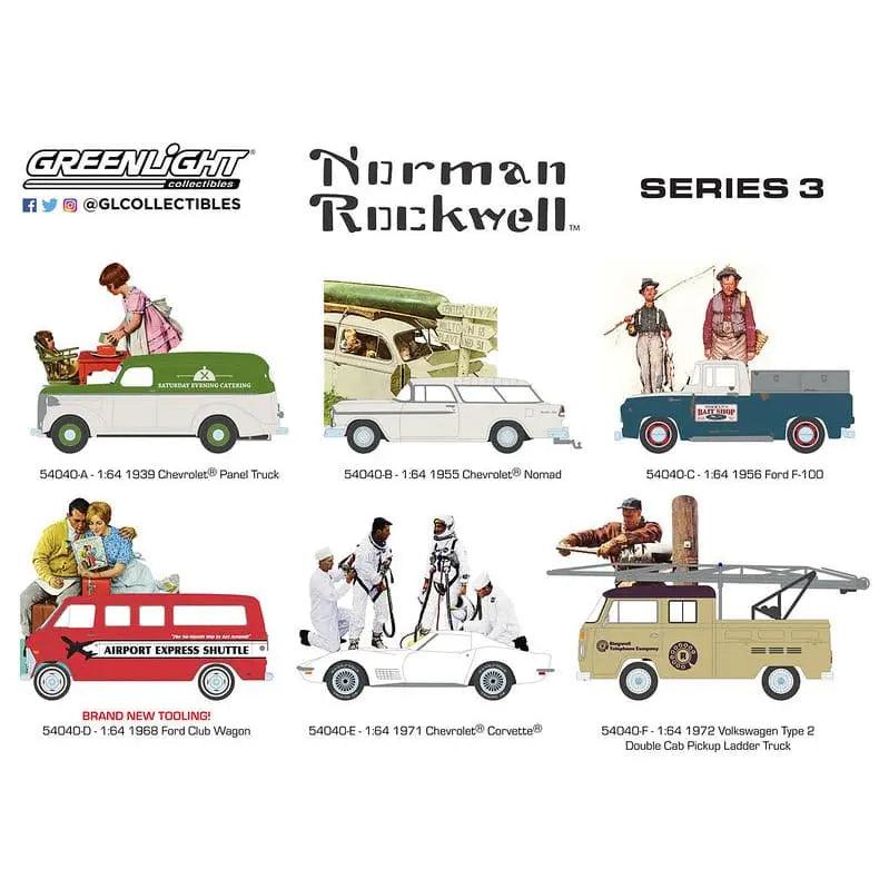 Greenlight - 1:64 Scale Norman Rockwell Series 3 (CASE)-DiecastModeler.com