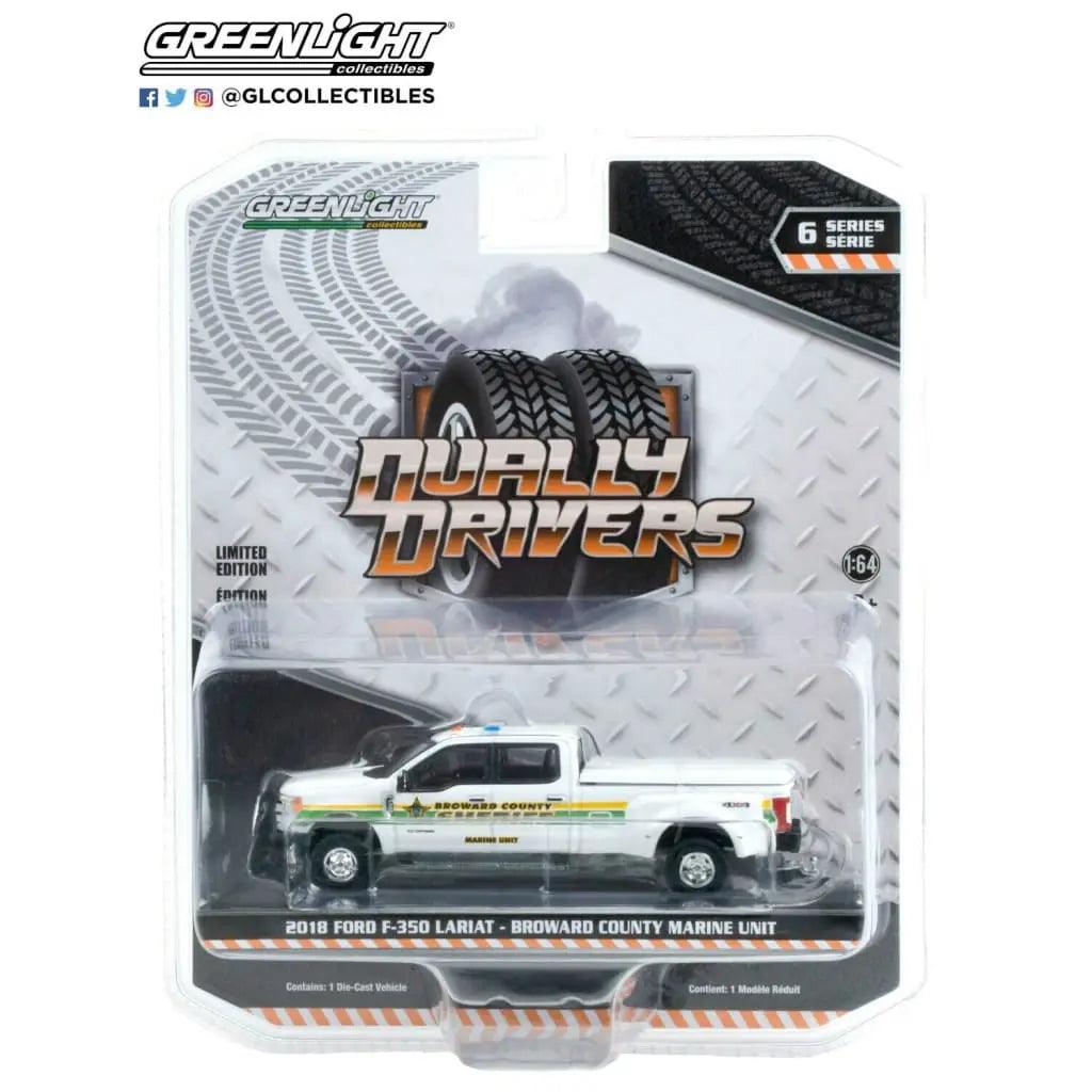 Greenlight - 2018 Ford F-350 Dually - Broward County, FL Sheriff Truck -1:64 die-DiecastModeler.com