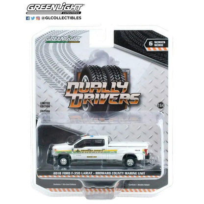 Greenlight - 2018 Ford F-350 Dually - Broward County, FL Sheriff Truck -1:64 die-DiecastModeler.com