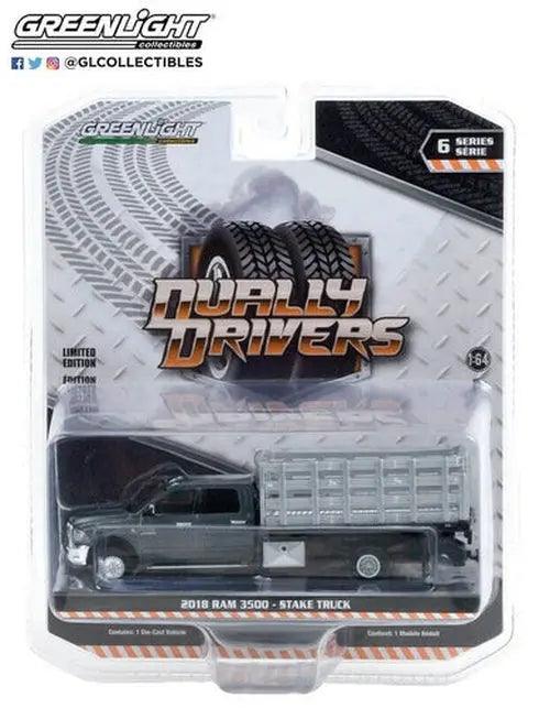 Greenlight - 2018 Ram 3500 Dually - Stake Truck-DiecastModeler.com