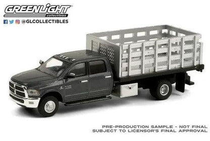 Greenlight - 2018 Ram 3500 Dually - Stake Truck-DiecastModeler.com