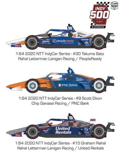 Greenlight - 2020 Indianapolis 500 Podium 3-Car Set - 1:64 scale-DiecastModeler.com