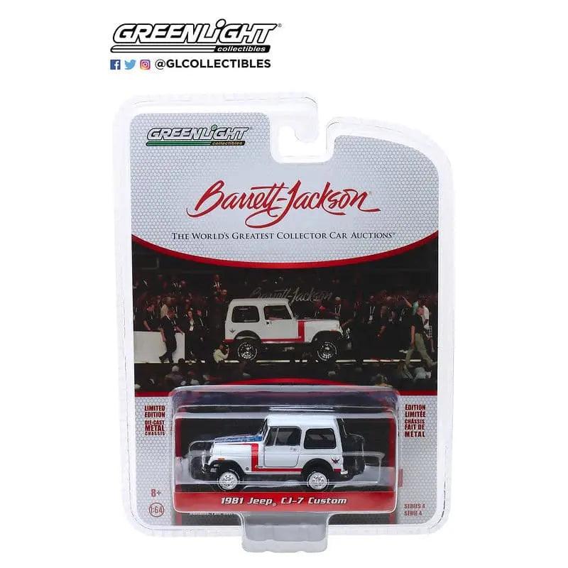 Greenlight - Barrett Jackson 1-64 Barrett-Jackson Series 4 - 1981 Jeep CJ-7 Custom-DiecastModeler.com