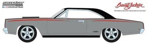 Greenlight - Barrett Jackson 1968 Plymouth GTX Custom in Silver and Black-DiecastModeler.com