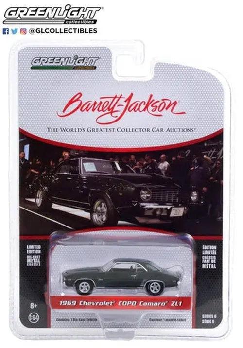 Greenlight - Barrett Jackson 1969 Chevrolet® COPO Camaro® ZL1 in Fathom Green-DiecastModeler.com