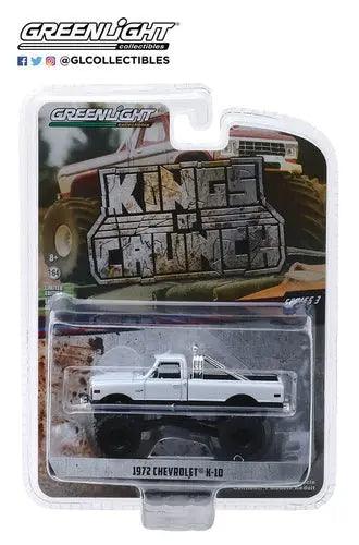 Greenlight - Kings of Crunch - 1-64 Kings of Crunch 3 - 1972 Chevy K-10 Monster-DiecastModeler.com