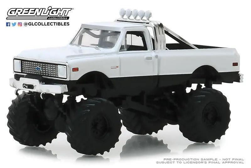Greenlight - Kings of Crunch - 1-64 Kings of Crunch 3 - 1972 Chevy K-10 Monster-DiecastModeler.com