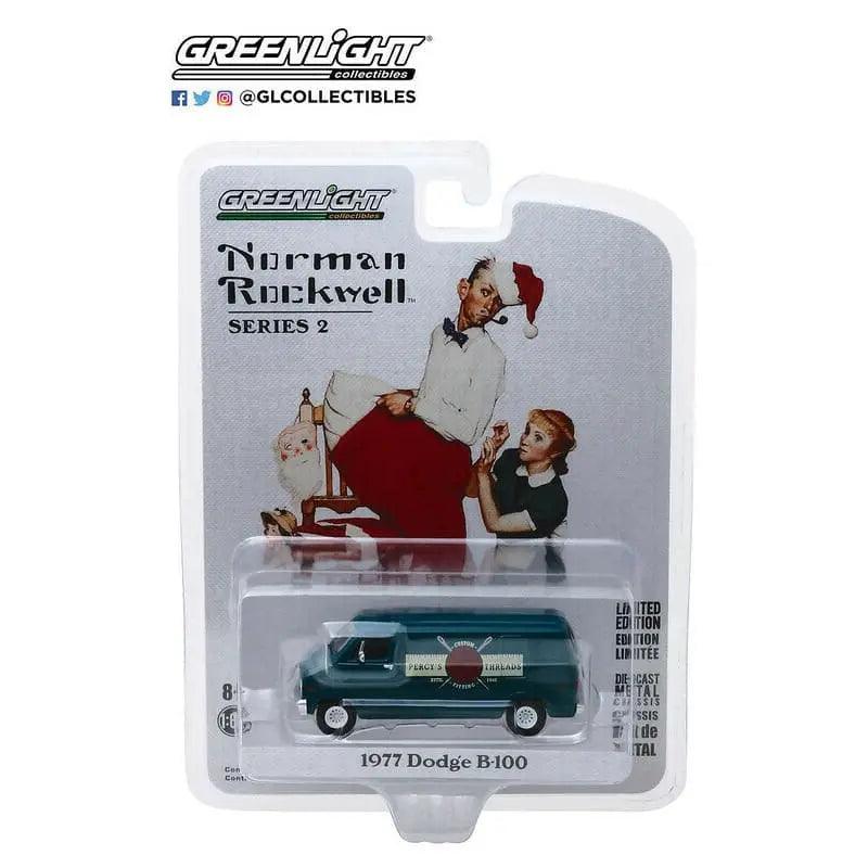 Greenlight - Norman Rockwell S2 - 1/64 Scale diecast car - 1977 Dodge B-100 - Pk-DiecastModeler.com