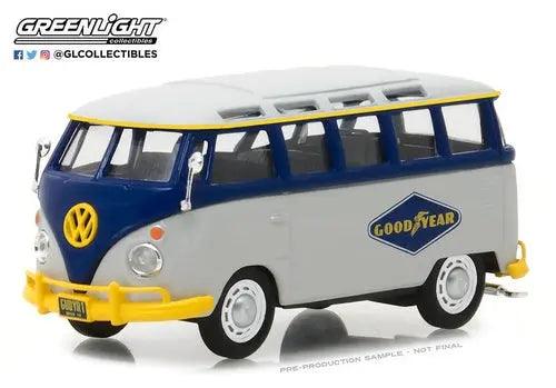 Greenlight - Running on Empty Series 1 -Volkswagen Type 2 (T1) Samba Bus - Goodyear Tires-DiecastModeler.com