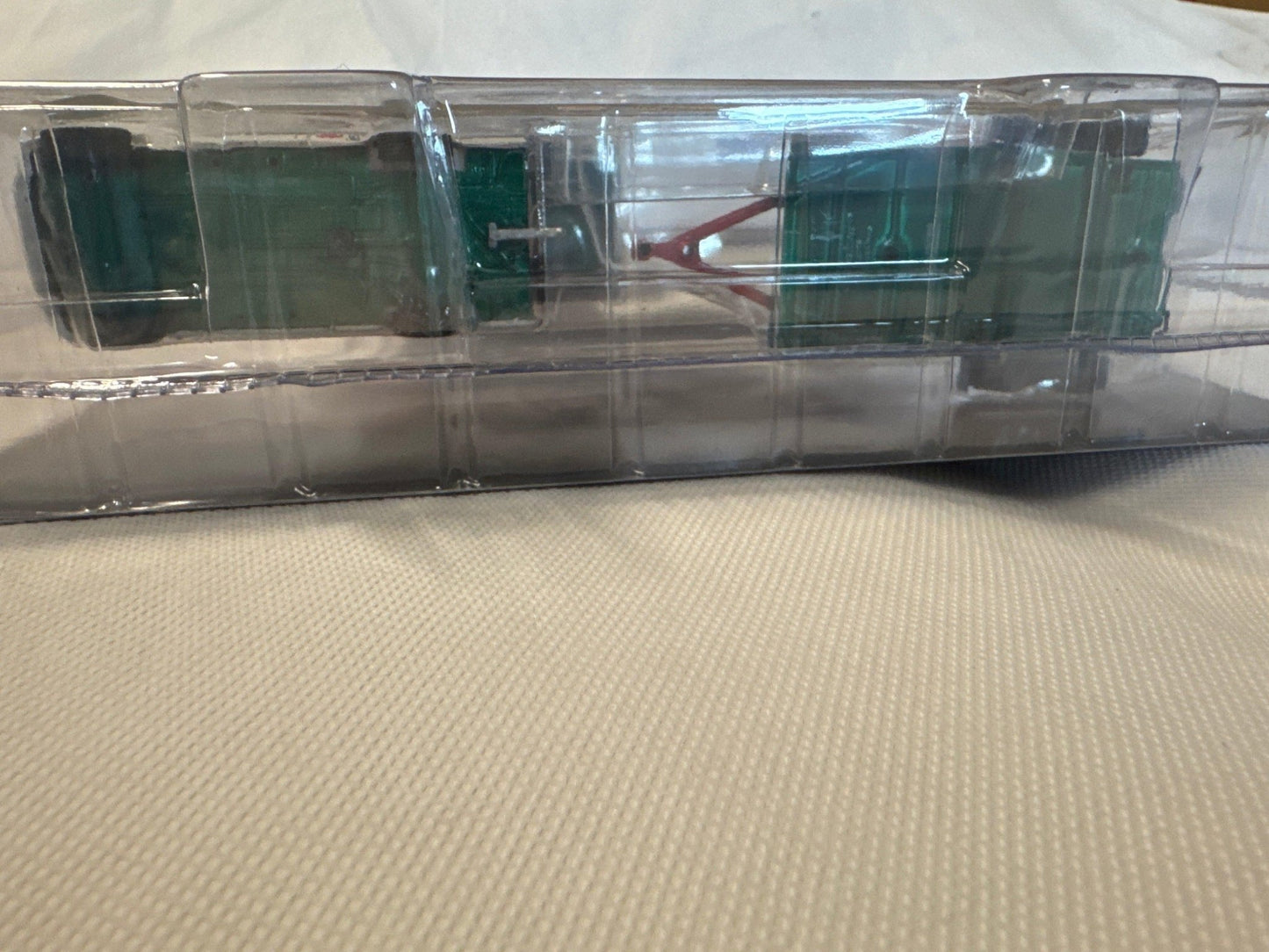 Hitch & Tow - Ford F-150 Pickup Truck and Ford Bronco with Flatbed Trailer BFGR (GREEN)-DiecastModeler.com