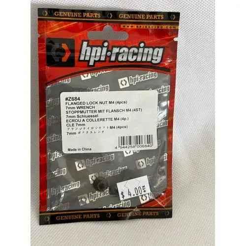HPI Racing Flange Locknut M4 (4)-DiecastModeler.com