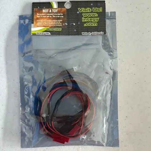 Integy Front LED/Rear LED Blue Light Set w/Wire Harness-DiecastModeler.com
