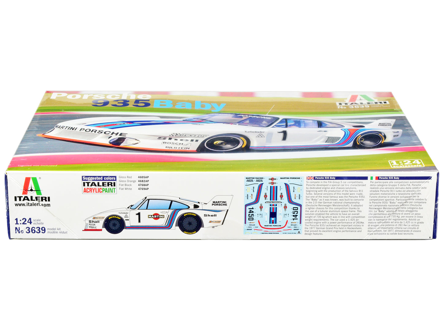 Skill 3 Model Kit Porsche 935 Baby 1/24 Scale Model by Italeri-DiecastModeler.com