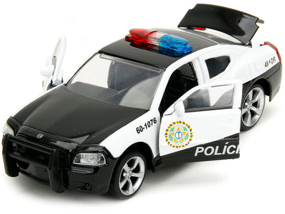 2006 Dodge Charger Police Black and White "Policia Civil" "Fast & Furious" Series 1/32 Diecast Model Car by Jada-DiecastModeler.com