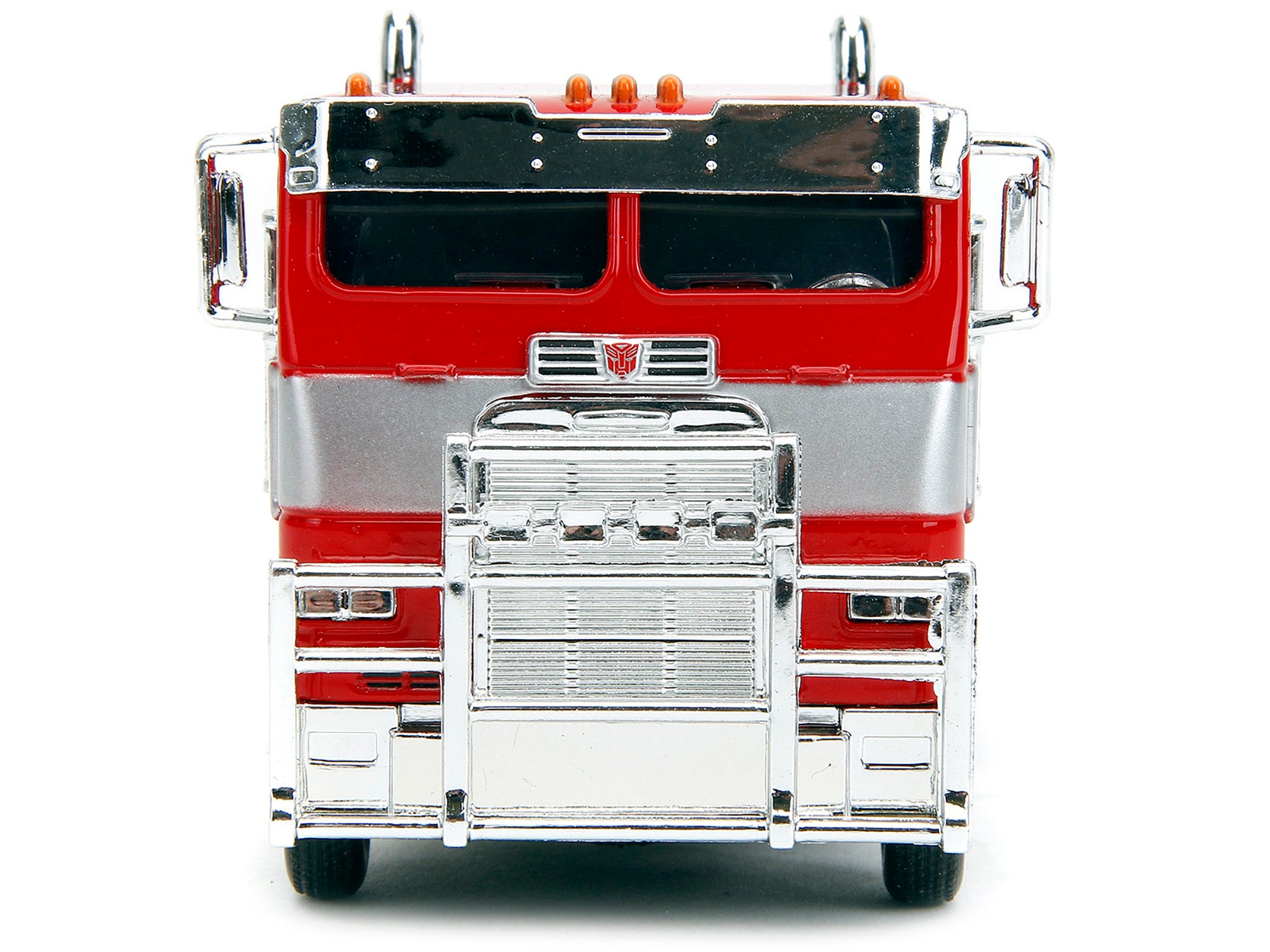Optimus Prime Tractor Truck Red and Blue with Silver Stripes "Transformers: Rise of the Beasts" (2023) Movie "Hollywood Rides" Series 1/32 Diecast Model Car by Jada-DiecastModeler.com