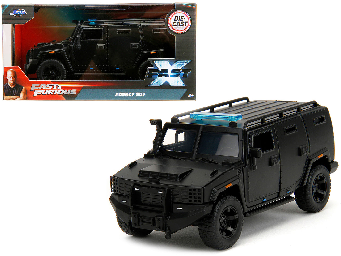 Agency SUV Matt Black "Fast X" (2023) Movie "Fast & Furious" Series 1/32 Diecast Model Car by Jada-DiecastModeler.com