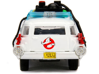 Cadillac Ambulance Ecto-1 from "Ghostbusters" Movie "Hollywood Rides" Series 1/32 Diecast Model Car by Jada