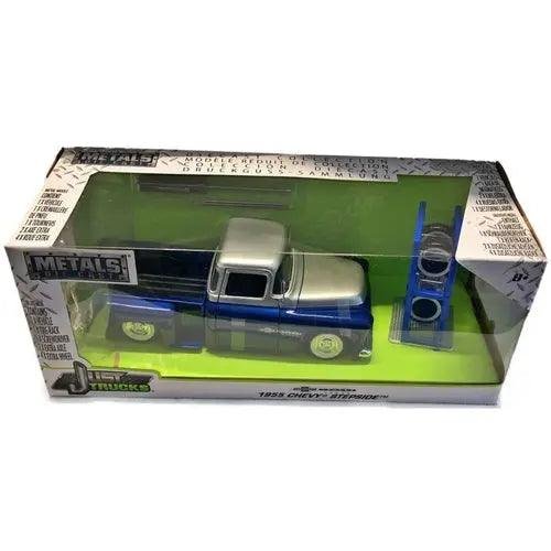 Jada Die Cast Just Trucks 1955 Chevy Stepside Pickup 1/24 B/S-DiecastModeler.com