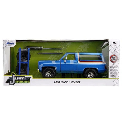 Jada Just Trucks - 1980 Chevy Blazer (Blue). 1:24 scale diecast collectible mod-DiecastModeler.com