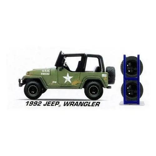 Jada Just Trucks - 1992 Jeep Wrangler (Green) 1:24-DiecastModeler.com