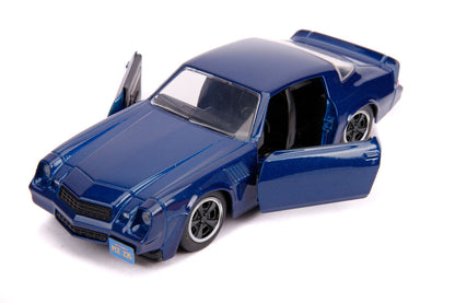 Billy's Chevrolet Camaro Z28 Metallic Dark Blue "Stranger Things" (2016) TV Series "Hollywood Rides" 1/32 Diecast Model Car by Jada