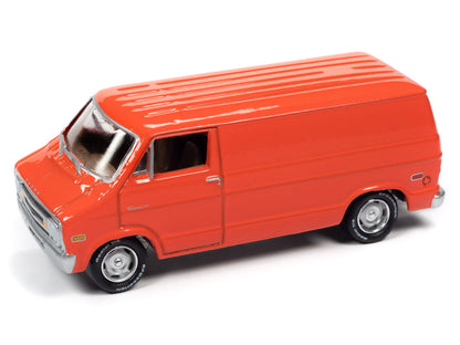 1976 Dodge Tradesman Van Custom Red-Orange "Classic Gold Collection" Series Limited Edition to 9718 pieces Worldwide 1/64 Diecast Model Car by Johnny Lightning
