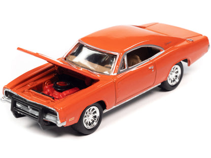 1969 Dodge Charger R/T Orange "Country Charger" 1/64 Diecast Model Car by Johnny Lightning