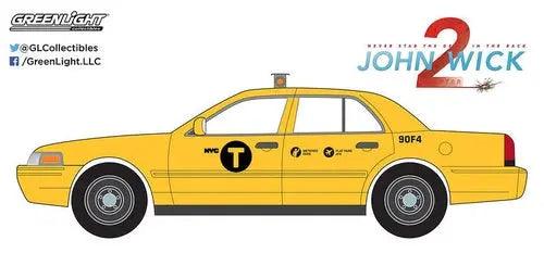 John Wick Chapter 2 Ford Crown Victoria New York City Taxi (2008, 1/64 scale die-DiecastModeler.com