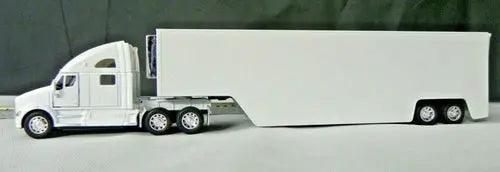 Kinsmart - Kenworth T700 Container Truck (1/68 scale die cast model car, White) (DISC) w/ free (chipped on bottom display case.-DiecastModeler.com
