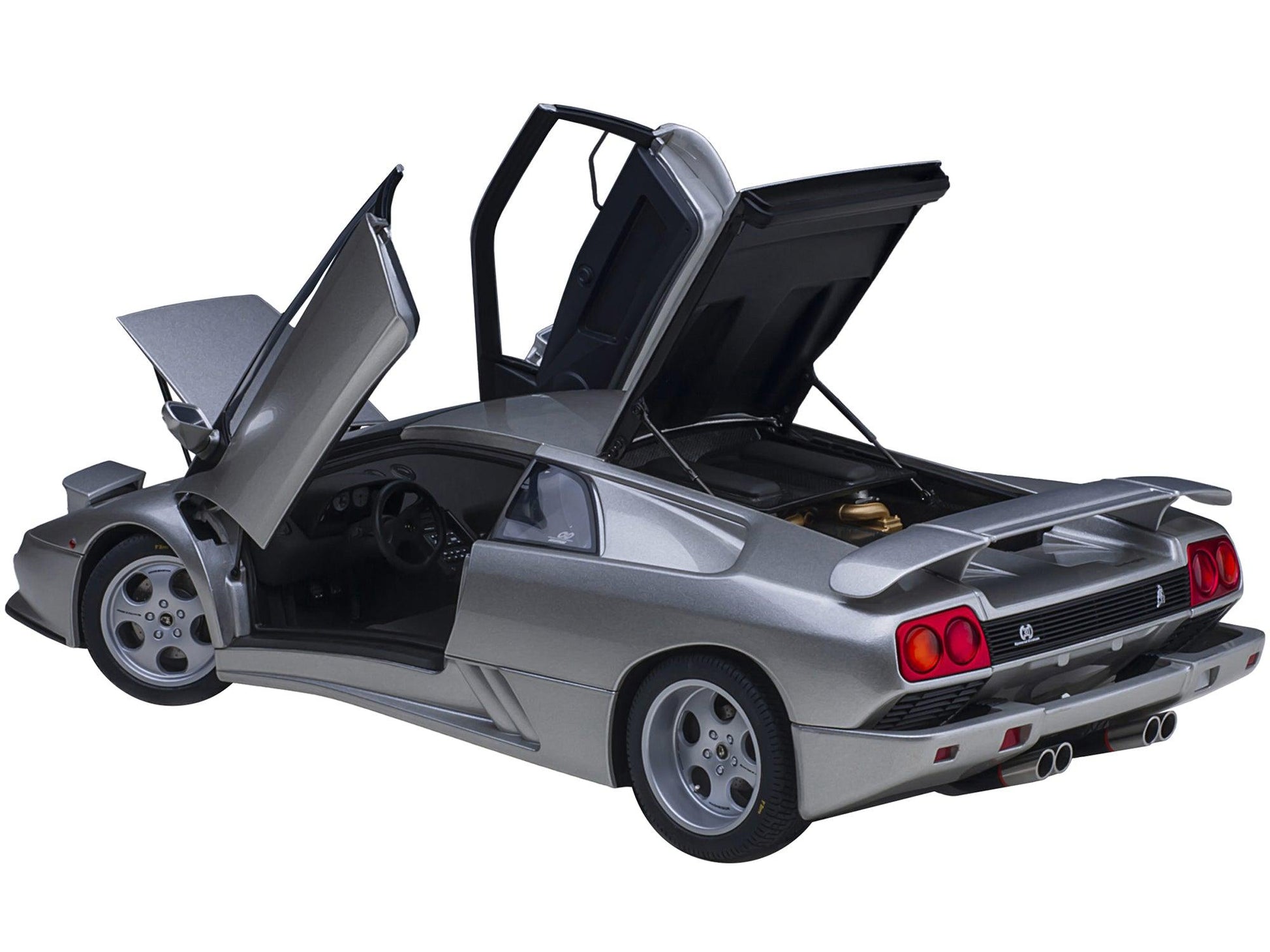 Lamborghini Diablo SE30 Jota Titanio Silver Metallic 1/18 Model Car by Autoart-DiecastModeler.com