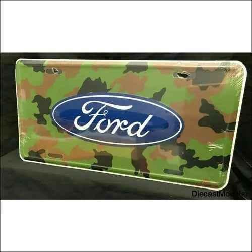 License Plate: Ford Sign-DiecastModeler.com
