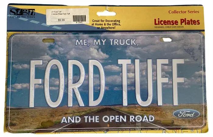 License Plate: Ford TUFF Sign-DiecastModeler.com
