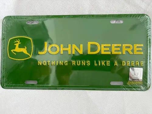 License Plate: John Deere Sign-DiecastModeler.com