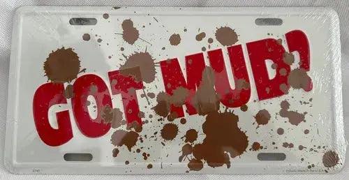 License Plate: Route Got Mud Sign-DiecastModeler.com